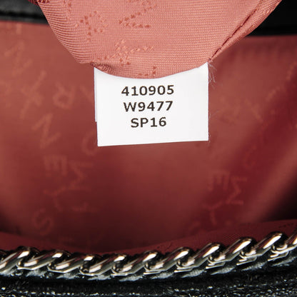 Stella McCartney Shaggy Deer Quilted Mini Falabella Backpack Black 7 of 9