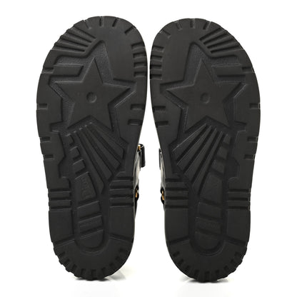 Christian Dior Lambskin Dioract 10mm Sandals 37.5 Black 5 of 20