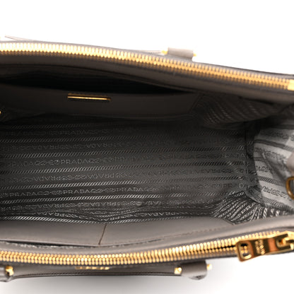 Prada Saffiano Medium Galleria Double Zip Tote  Argilla 6 of 18