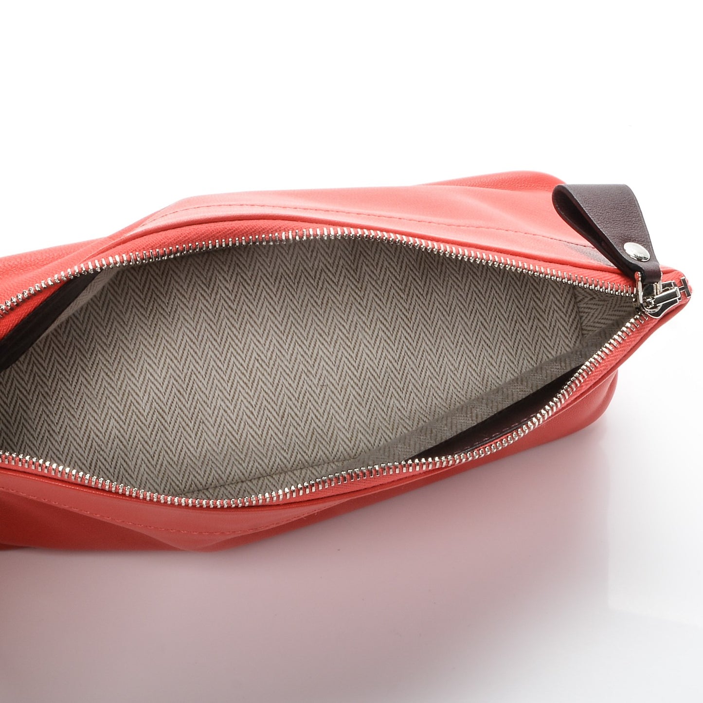 Milo Lambskin Swift Calfskin Tohubohu Pouch PM Rose Jaipur Prune