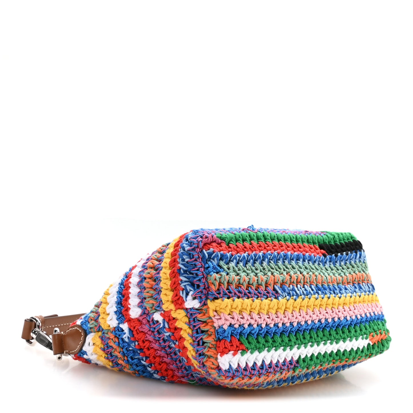 Fabric Crochet Pouch Multicolor