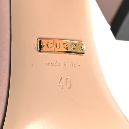 Gucci Lifford Calfskin GG Marmont Ankle Wrap 75mm Sandals 39.5 Wild Rose 6 of 8