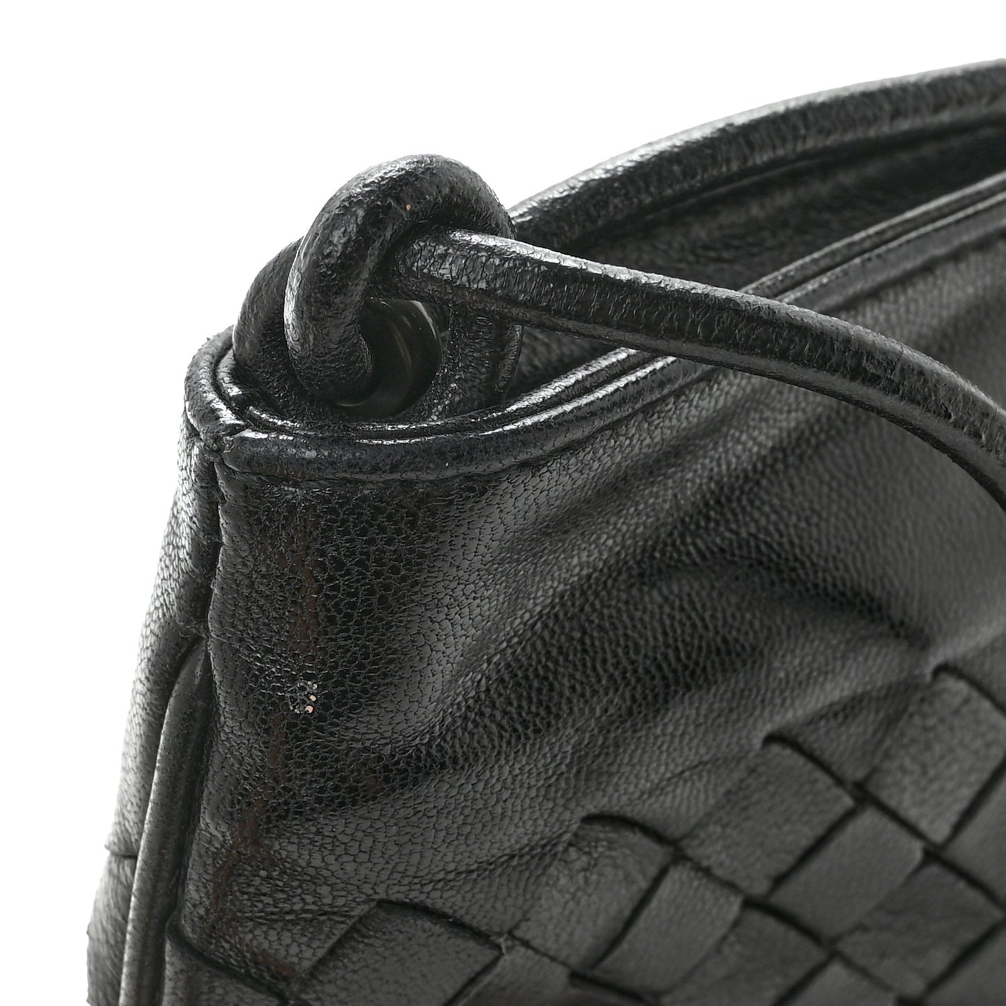 Nappa Intrecciato Mini Shoulder Bag Black