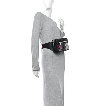 Gucci GG Supreme Monogram Night Courrier Belt Bag Black Multicolor 2 of 10