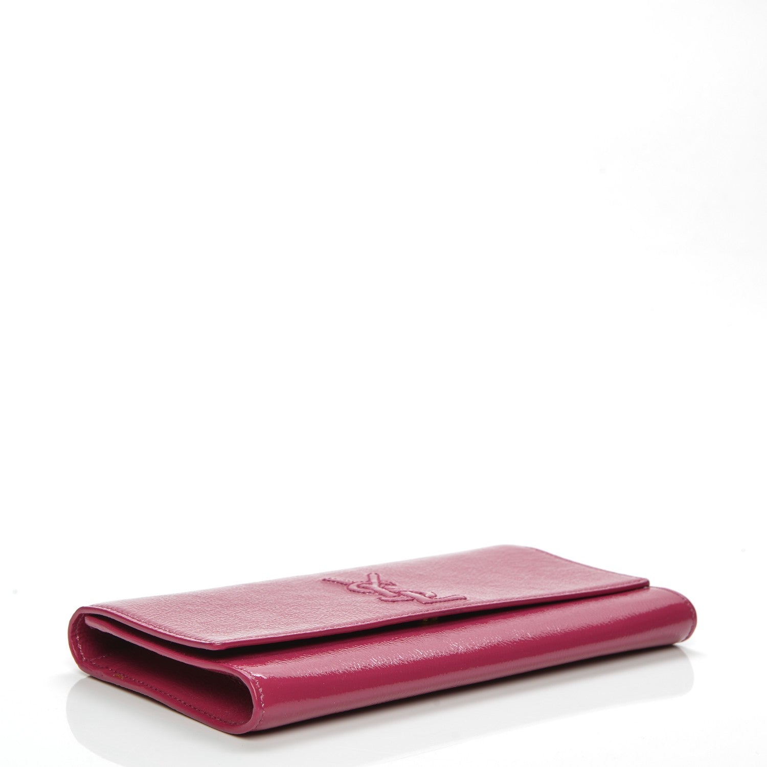 Saint Laurent Textured Patent Small Belle De Jour Clutch Fuchsia 4 of 8