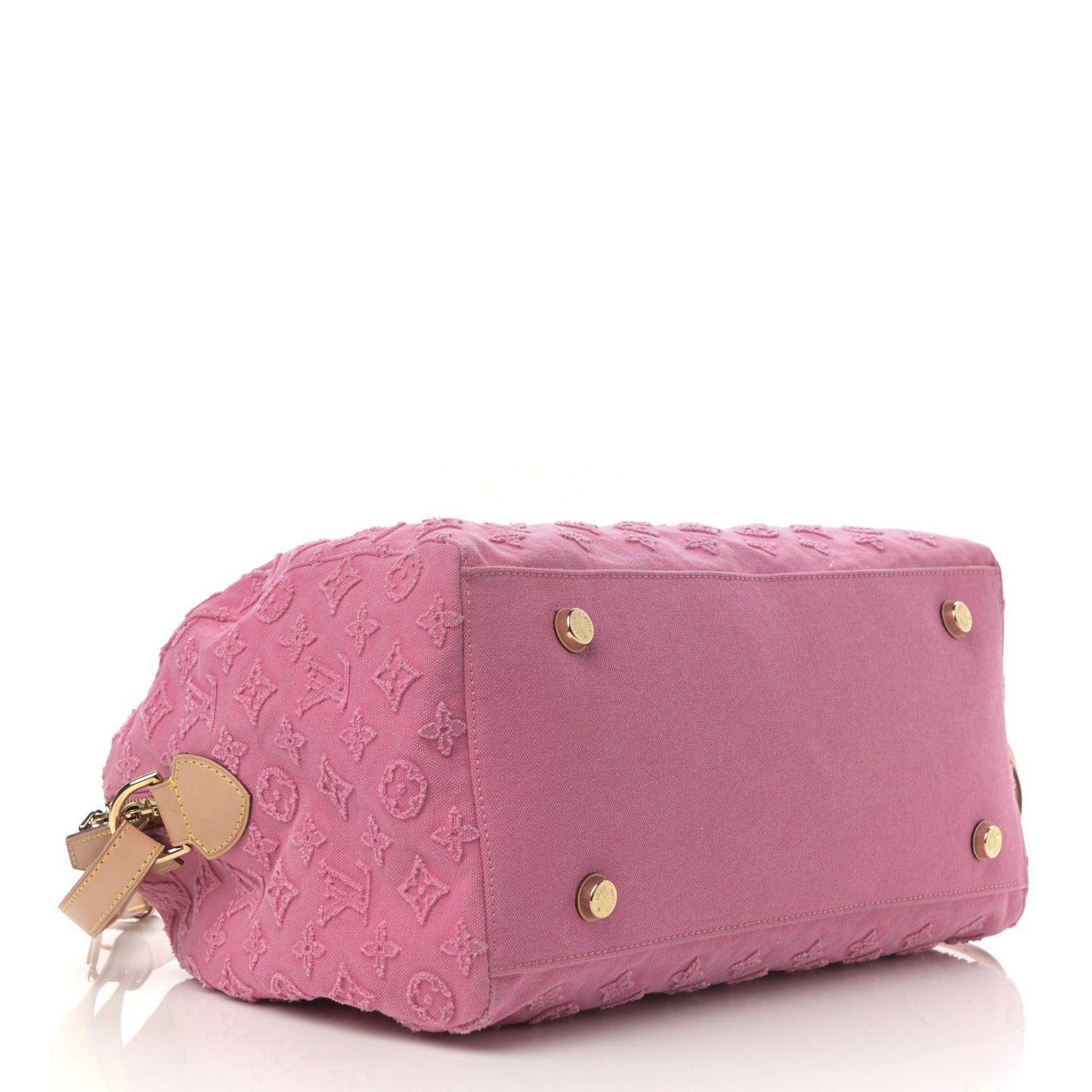 Denim Monogram Stone Speedy Bandouliere 35 Rose