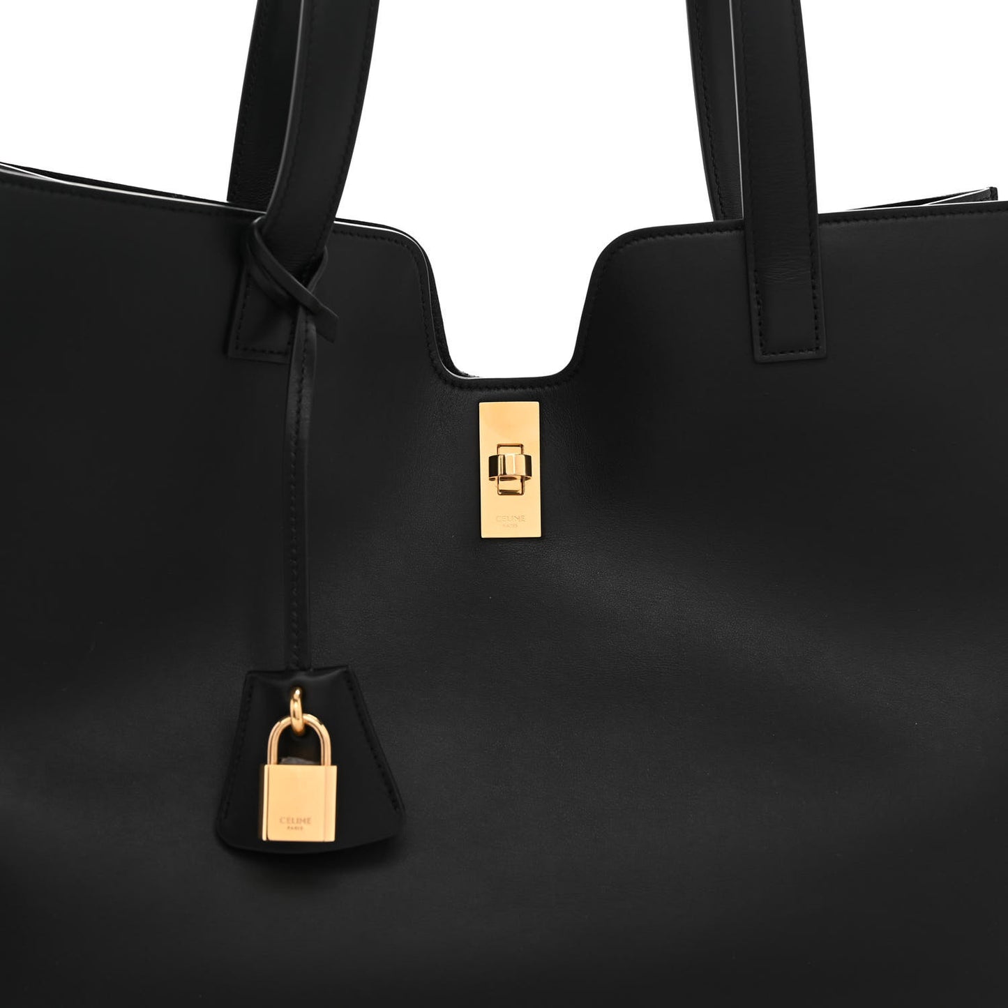 Smooth Calfskin Cabas 16 Bag Black
