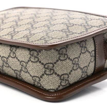 Gucci GG Supreme Monogram Azalea Calfskin Mini Retro Interlocking G Shoulder Bag Beige Ebony Brown Sugar 11 of 11