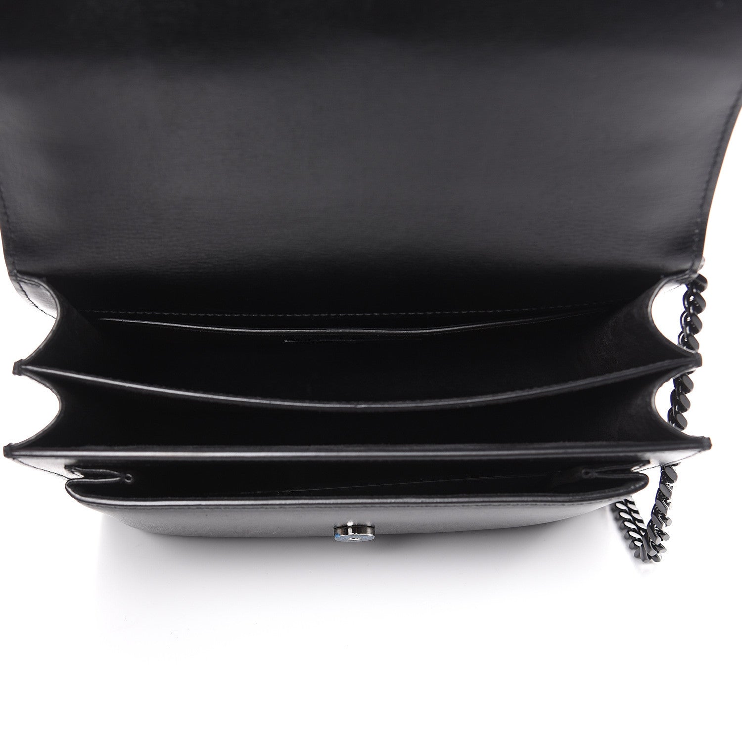 Saint Laurent Calfskin Medium Monogram Sunset Black 5 of 9