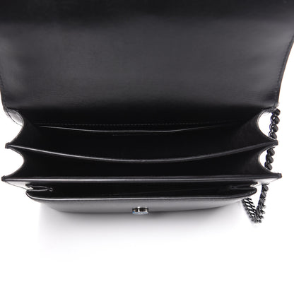 Saint Laurent Calfskin Medium Monogram Sunset Black 5 of 9