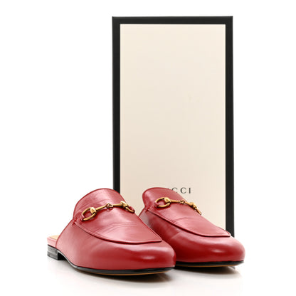 Gucci Malaga Kid Womens Princetown Slippers 40 Hibiscus Red 9 of 9