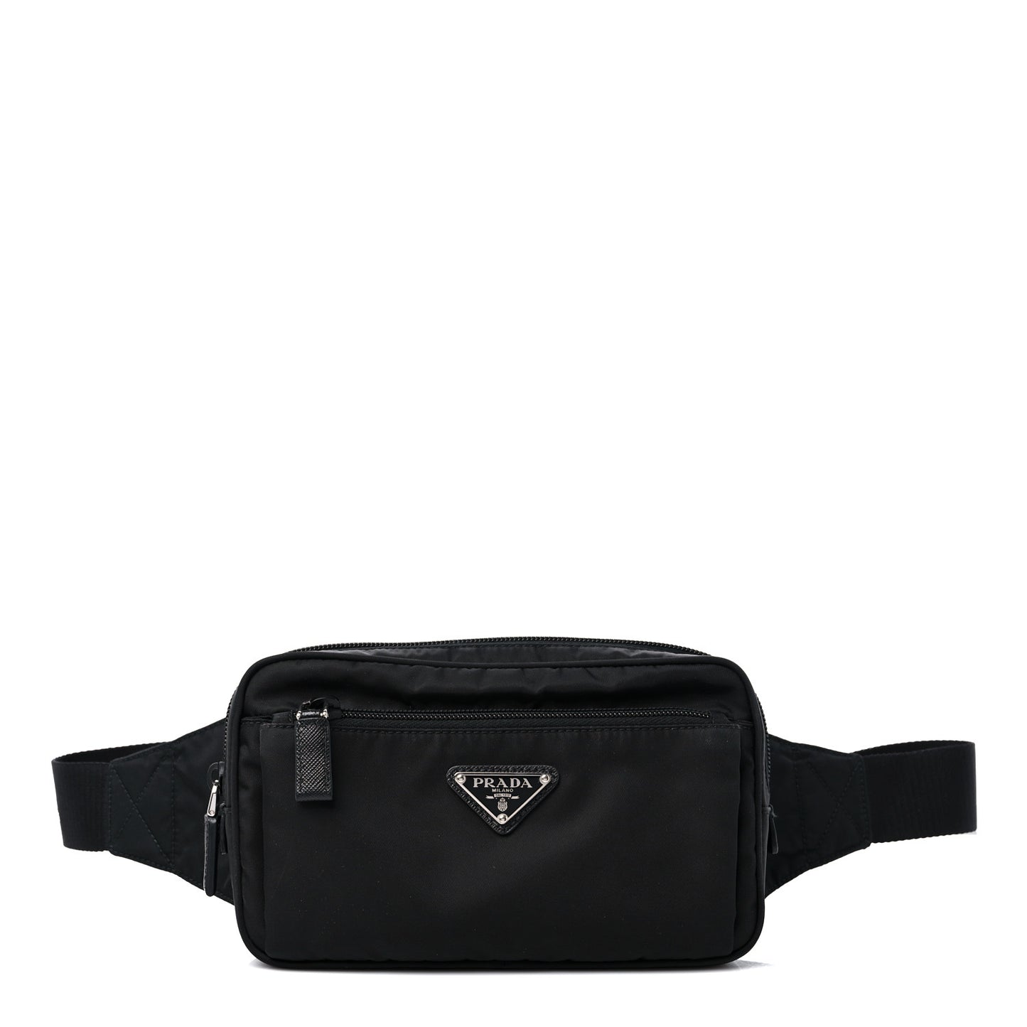 Re-Nylon Saffiano Belt Bag Black