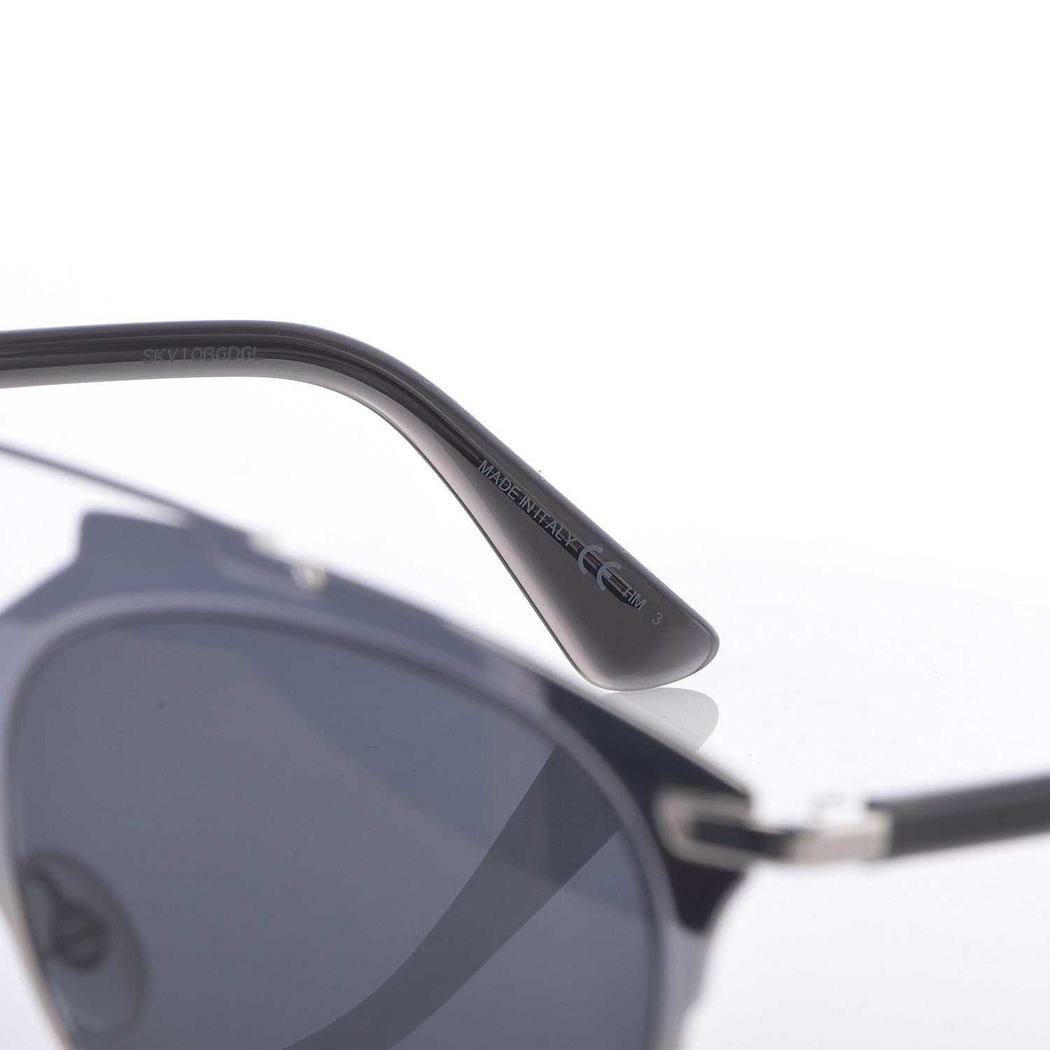 Christian Dior Reflected Sunglasses Silver Black 7 of 9