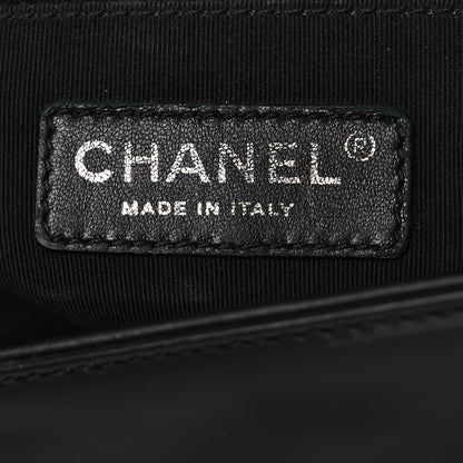 Chanel Patent Calfskin Quilted New Medium Plexiglass Boy Flap Black 7 of 15