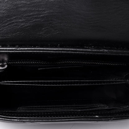 Saint Laurent Calfskin Y Quilted Monogram Toy Loulou Crossbody Bag Black 4 of 4