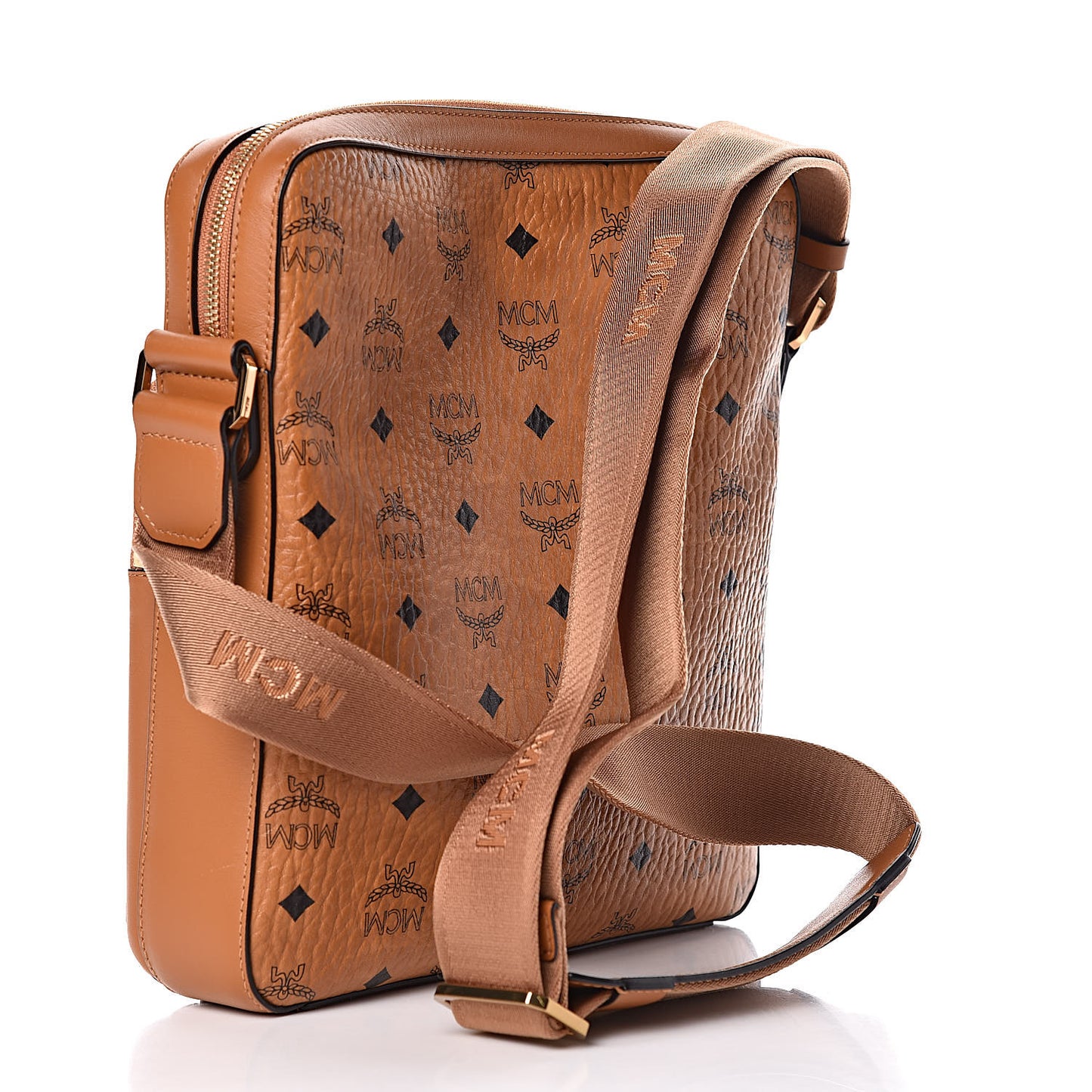 Calfskin Visetos Ottomar Messenger Cognac