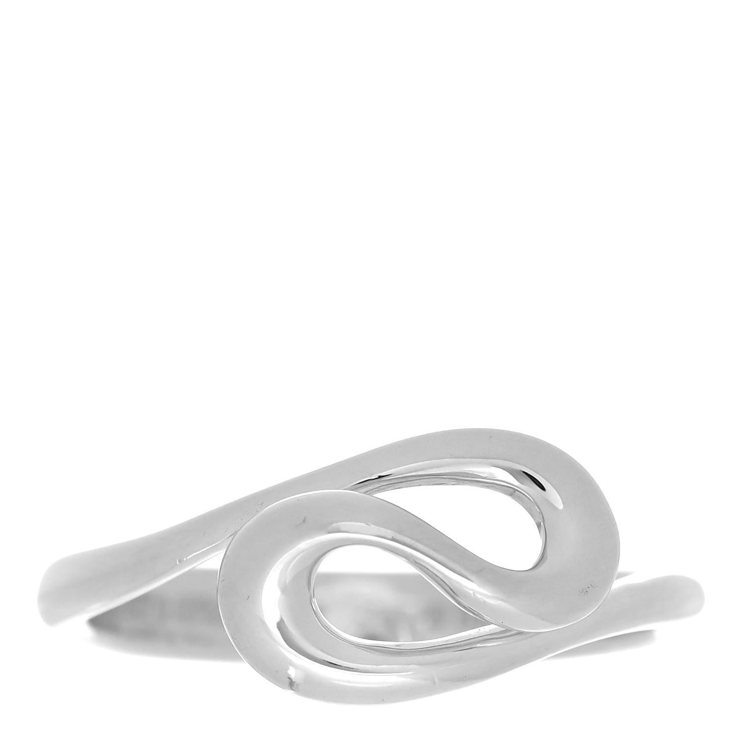 Tiffany Sterling Silver Elsa Peretti Open Wave Ring 58 8.5 1 of 4