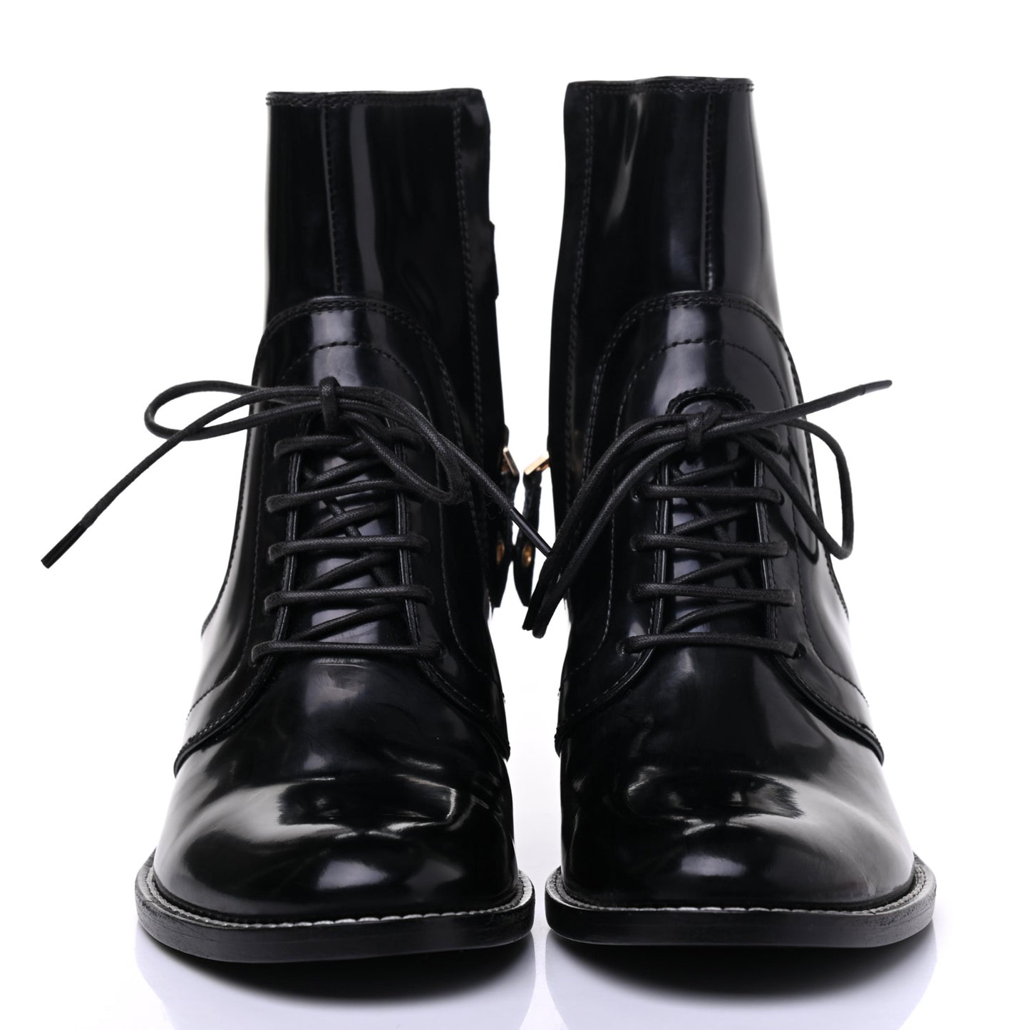 Calfskin Ankle Boots 36 Black