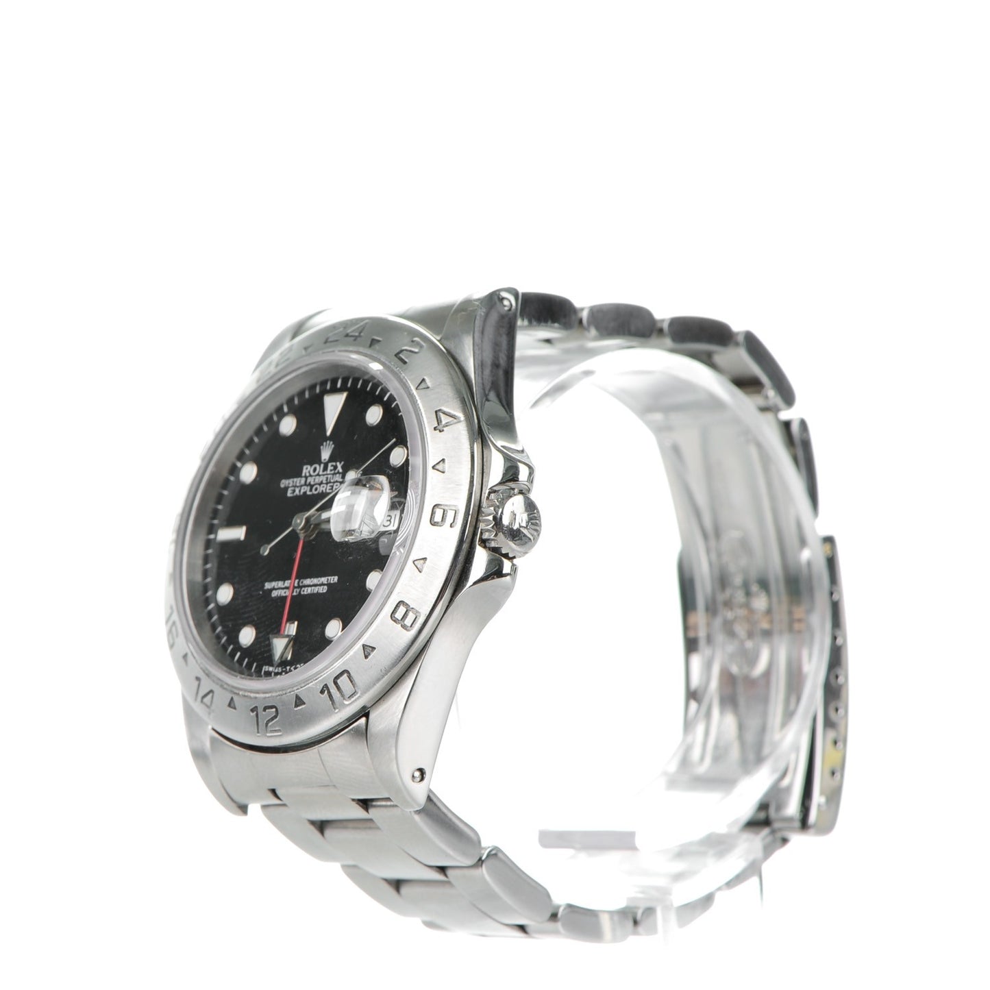 Stainless Steel 40mm Oyster Perpetual Date Explorer II Watch Black 16570