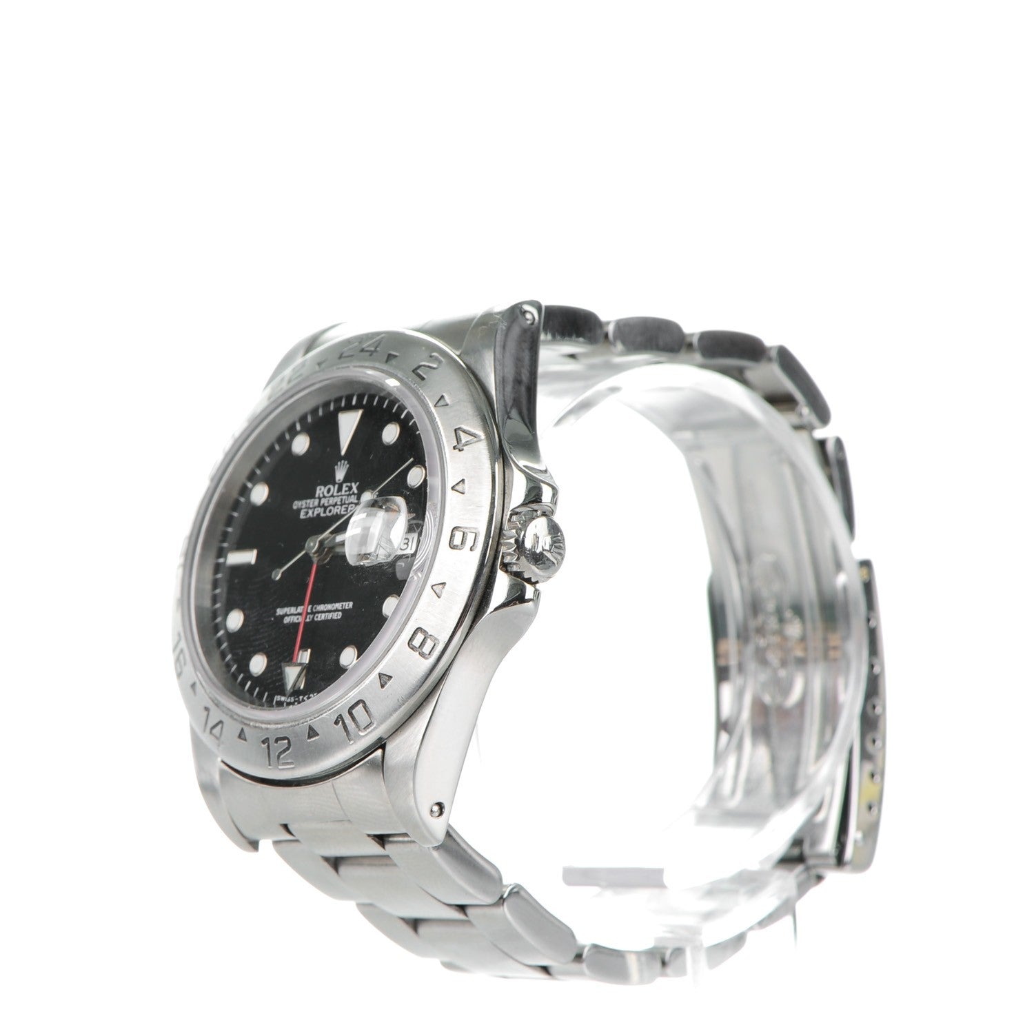 Rolex Stainless Steel 40mm Oyster Perpetual Date Explorer II Watch Black 16570 3 of 10