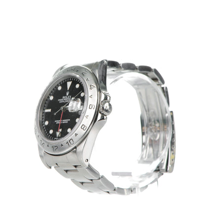 Rolex Stainless Steel 40mm Oyster Perpetual Date Explorer II Watch Black 16570 3 of 10