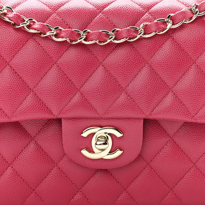 Chanel Caviar Quilted Small Double Flap Dark Pink 7 of 10