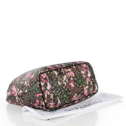 Givenchy Coated Canvas Roses Camouflage Print Large Antigona Tote Black 6 of 11