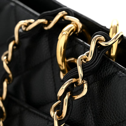 Chanel Caviar Quilted Grand Shopping Tote GST Black 15 of 17
