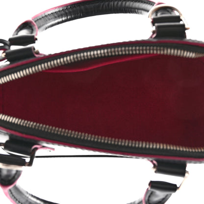 Louis Vuitton Epi Alma BB Black Hot Pink 5 of 11