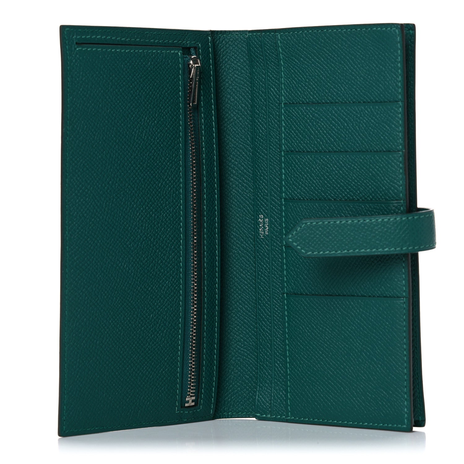 Hermes Epsom Bearn Gusset Wallet Malachite 4 of 10