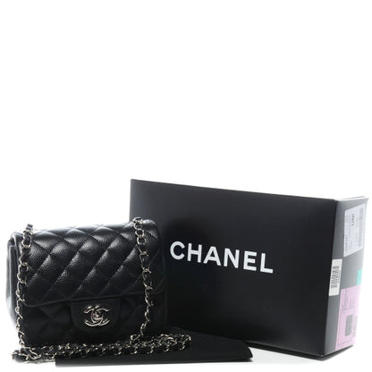 Chanel Caviar Quilted Mini Square Flap Black 5 of 8