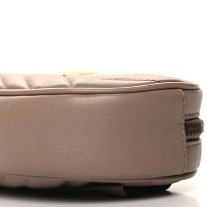 Gucci Calfskin Matelasse GG Marmont Belt Bag 85 34 Porcelain Rose 10 of 11