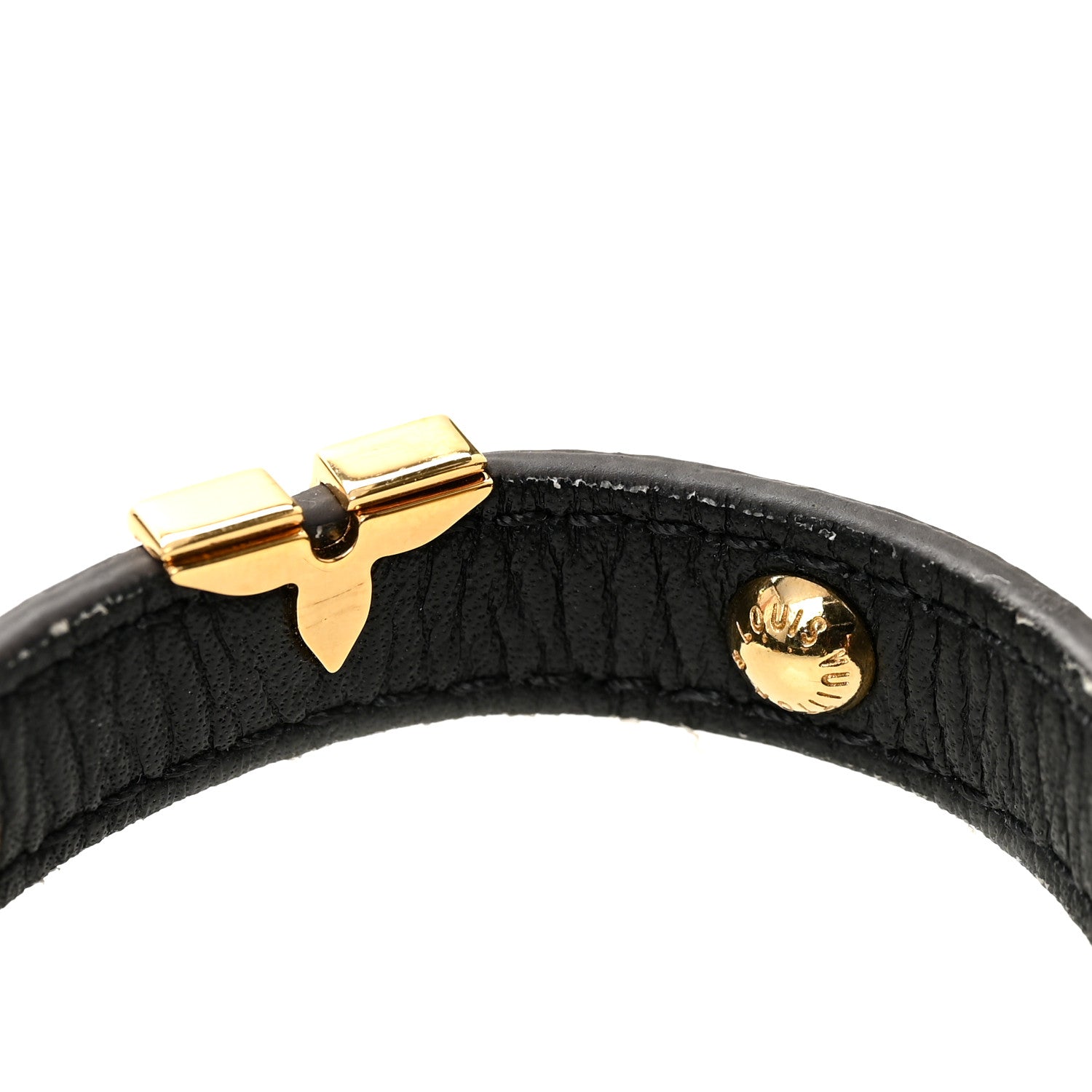 Louis Vuitton Monogram LV Crown Reversible Bracelet 17 Black 7 of 8