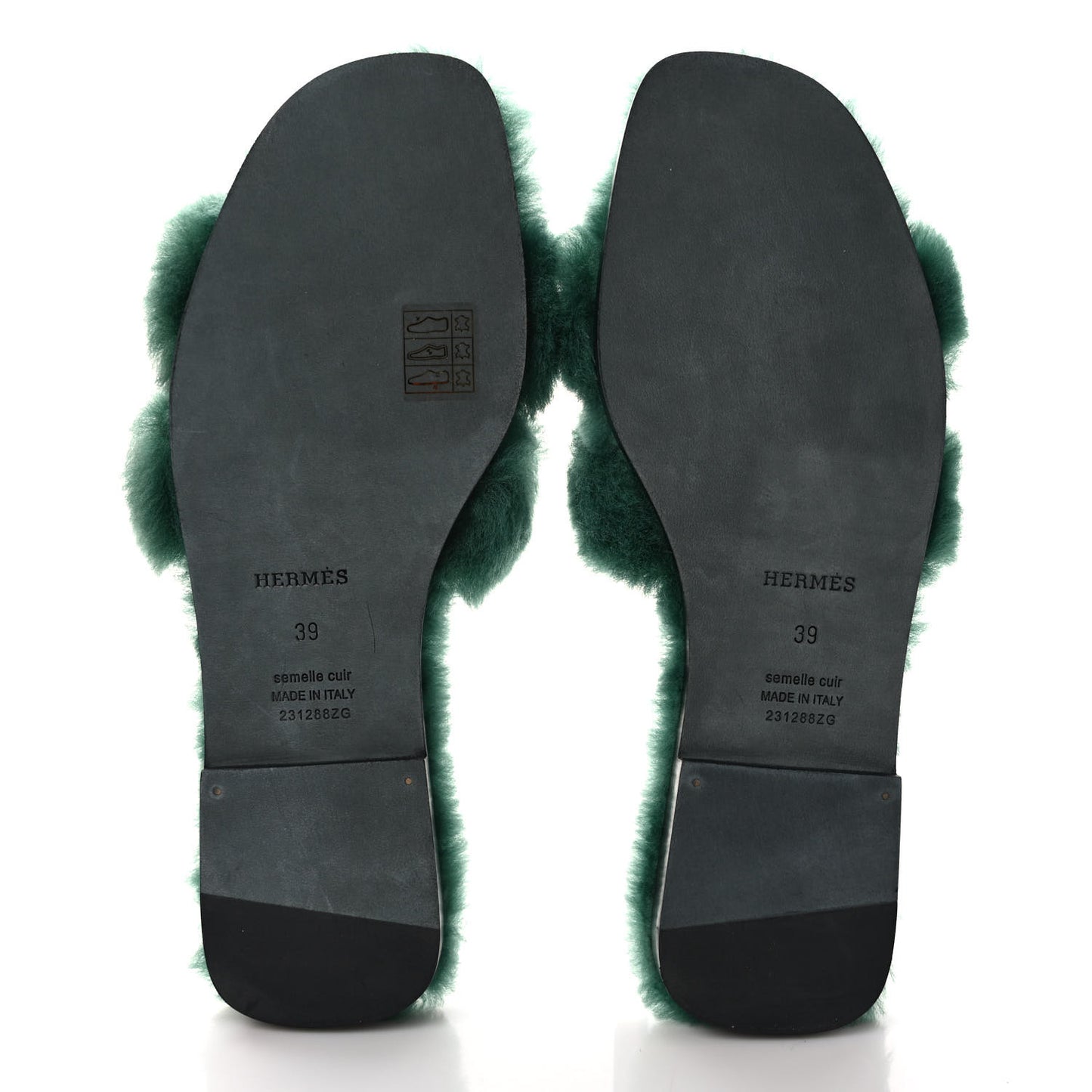 Woolskin Oran Sandals 39 Vert Anglais