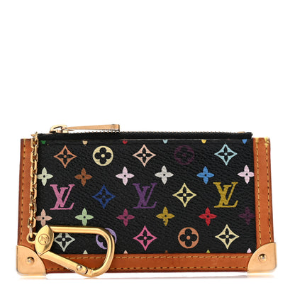 Louis Vuitton Monogram Multicolor Key Pouch Black 1 of 10