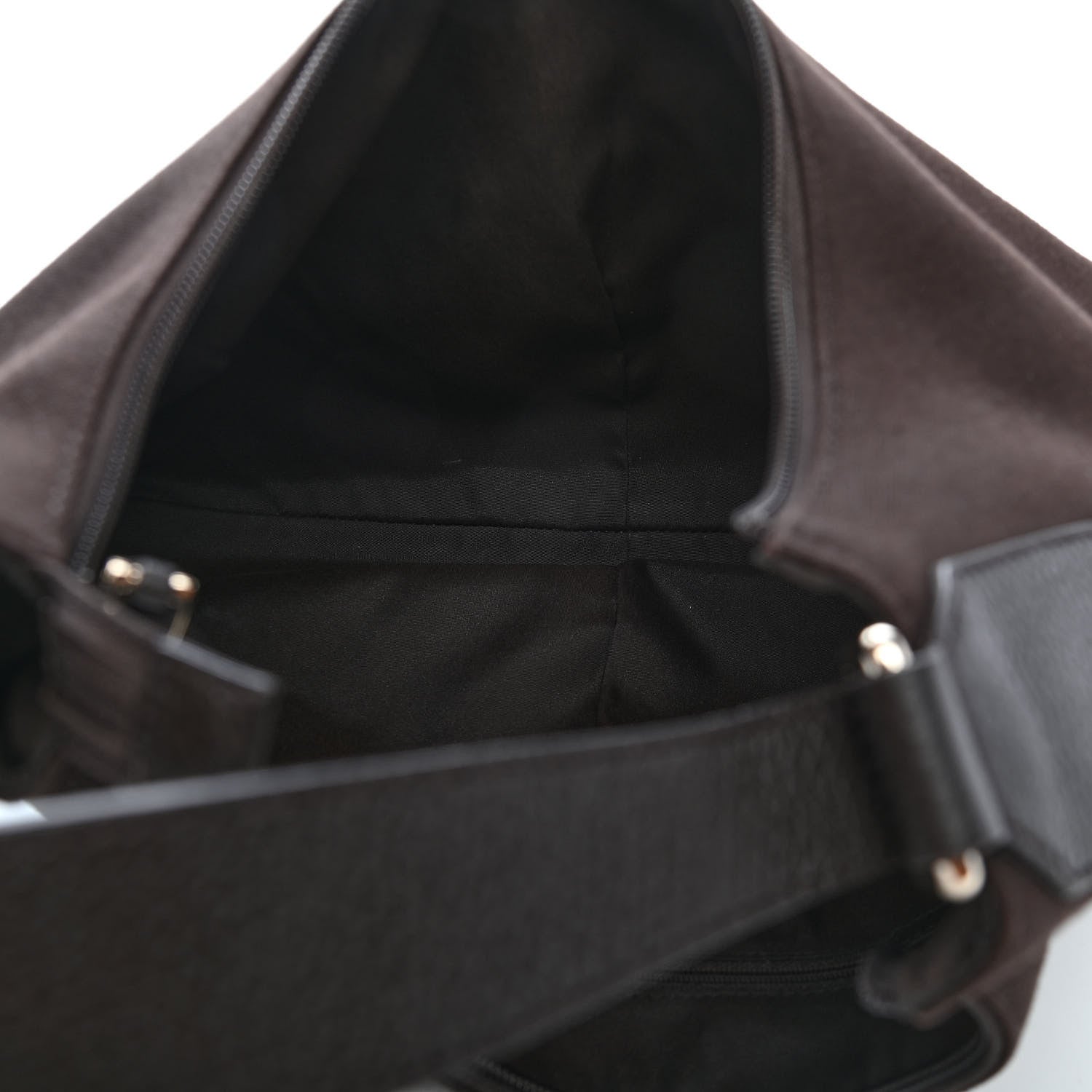 Gucci Canvas GG Reins Hobo Brown Black 4 of 9