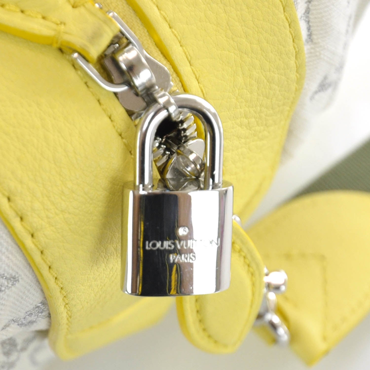 Louis Vuitton Monogram Denim Speedy Round Yellow 10 of 13
