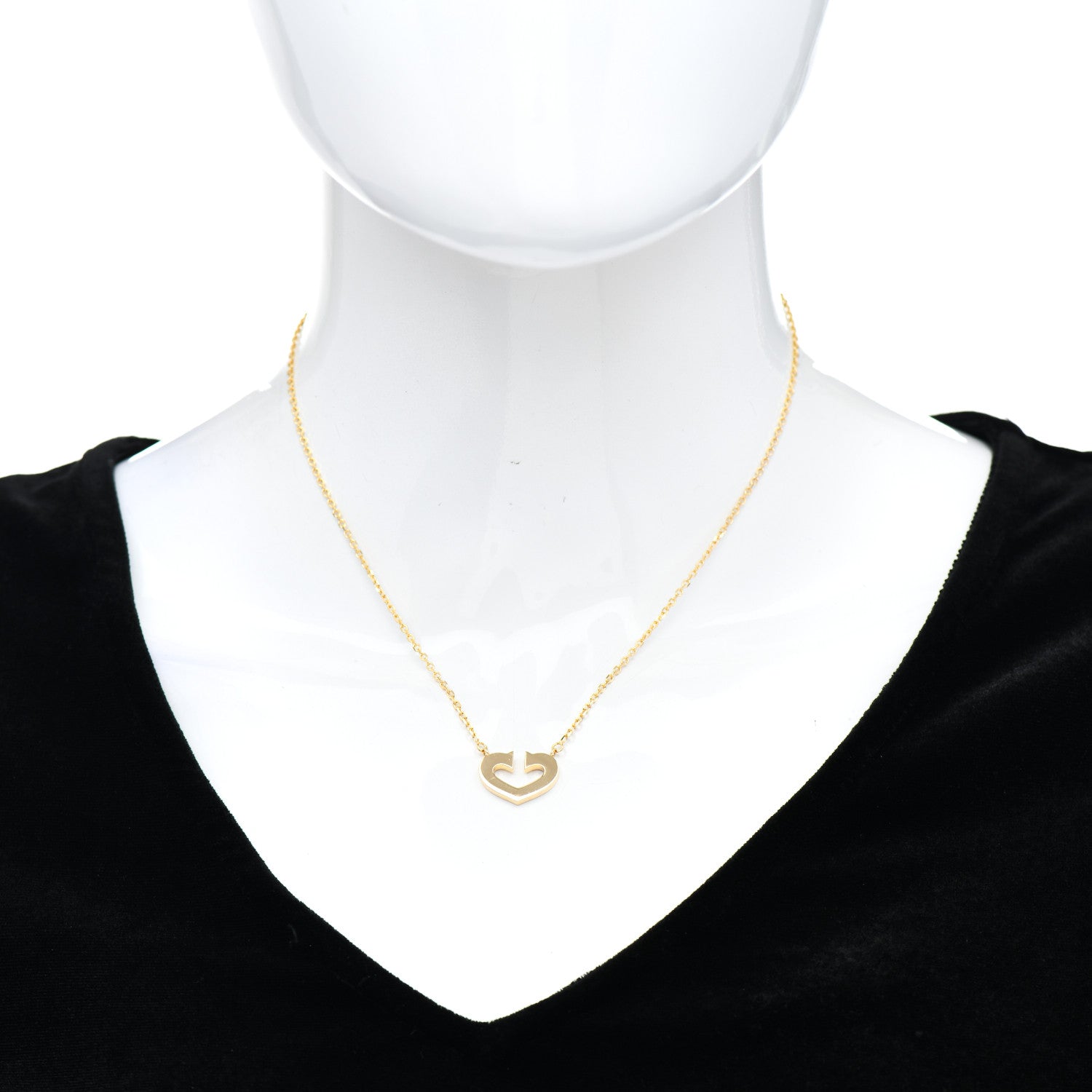 Cartier 18K Yellow Gold Medium Hearts and Symbols Necklace 3 of 11