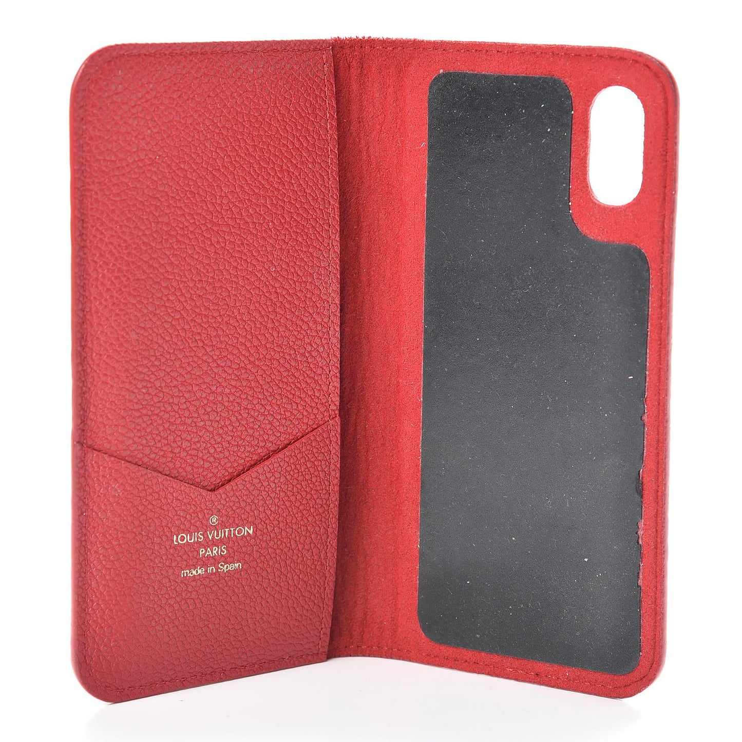Empreinte iPhone X Folio Scarlet