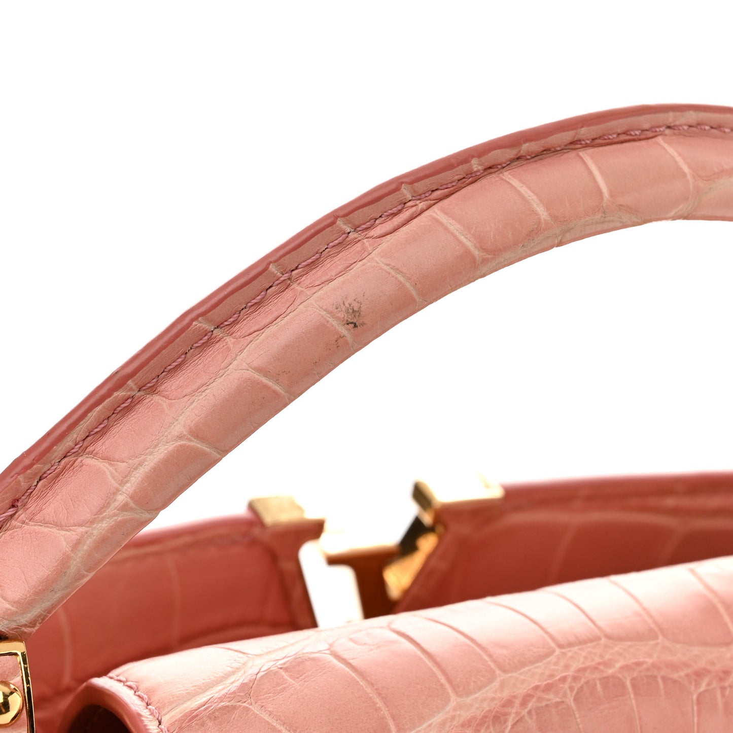 Alligator Capucines BB Pink