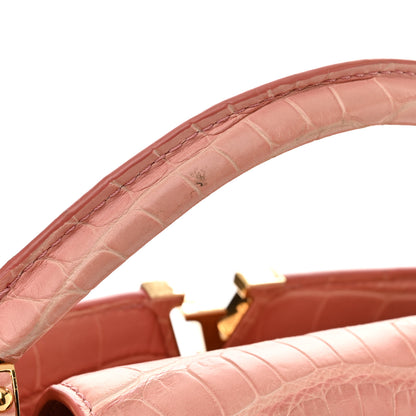 Louis Vuitton Alligator Capucines BB Pink 9 of 10