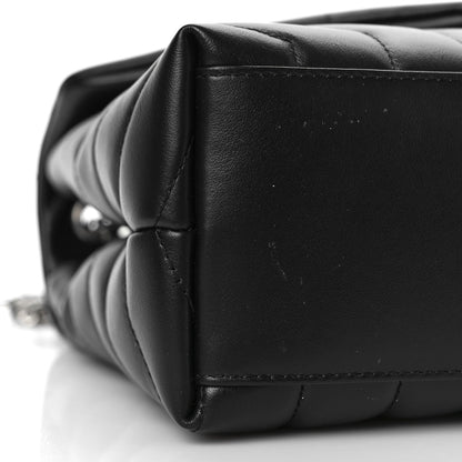 Saint Laurent Calfskin Y Quilted Monogram Small Loulou Chain Satchel Black 6 of 8
