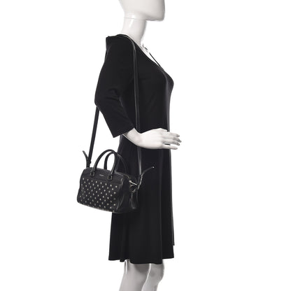 Saint Laurent Calfskin Star Studded Classic Baby Duffle Black 2 of 17