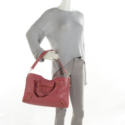 Balenciaga Agneau Giant 12 Gold Hardware City Rose Bombon Raspberry 2 of 8