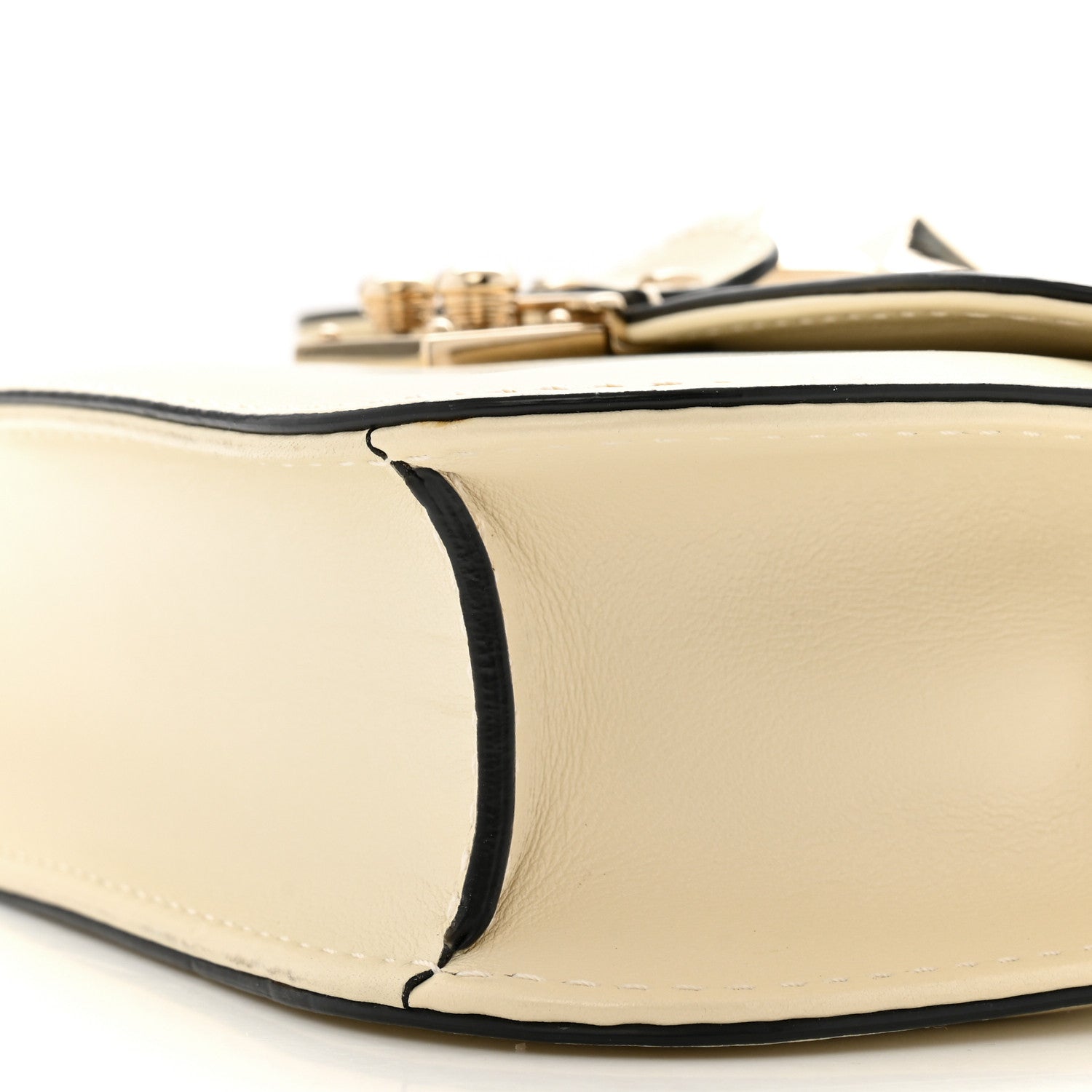 Valentino Garavani Vitello Small Glam Lock Rockstud Flap Ivory 9 of 12