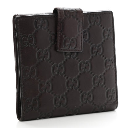 Gucci Guccissima Princy French Flap Wallet Chocolate Brown 3 of 9