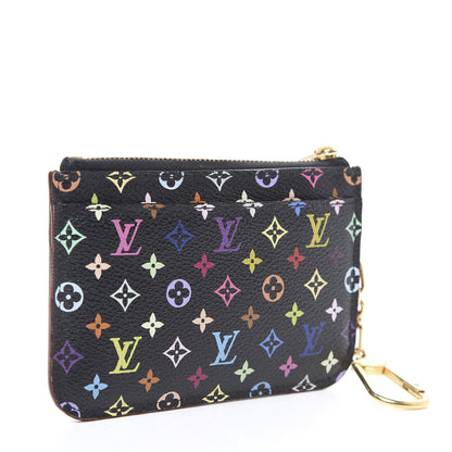Louis Vuitton Monogram Multicolor Key Pouch Black Grenade 2 of 6