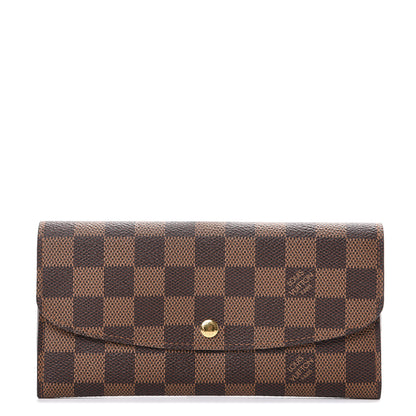 Louis Vuitton Damier Ebene Emilie Wallet 1 of 9