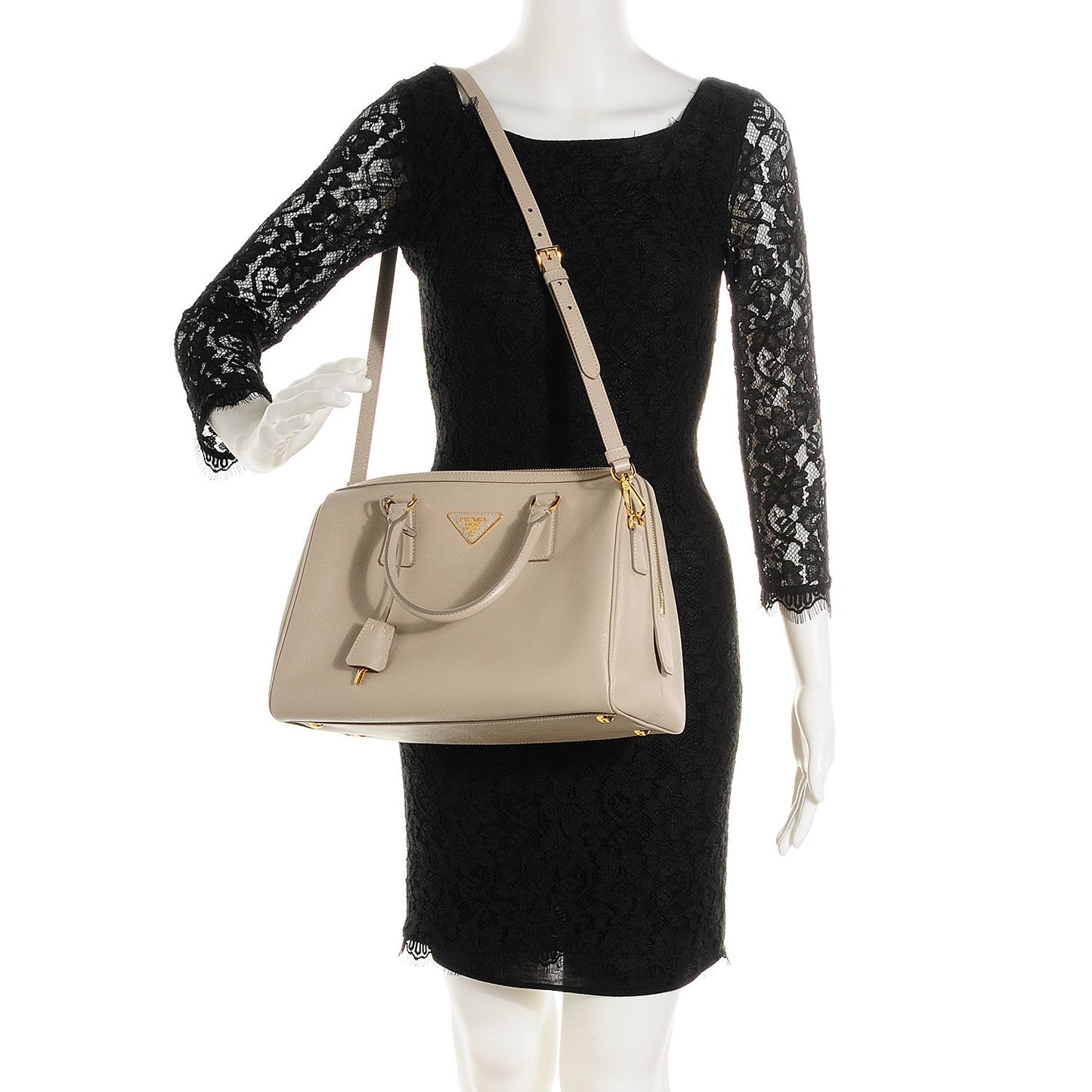 Saffiano Lux Bowler Pomice