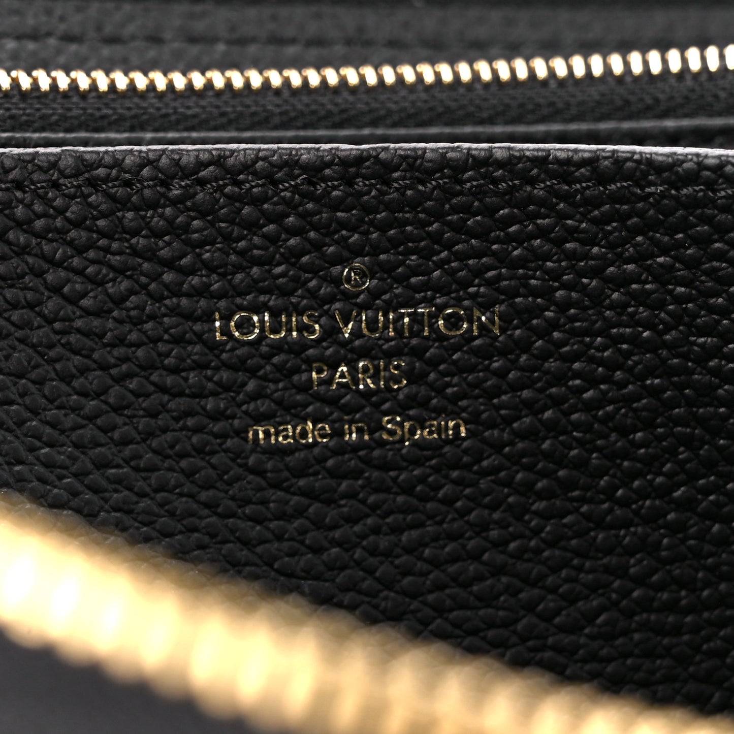 Empreinte Monogram Giant Zippy Wallet Black Beige